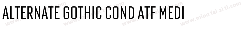 Alternate Gothic Cond ATF Medium字体转换